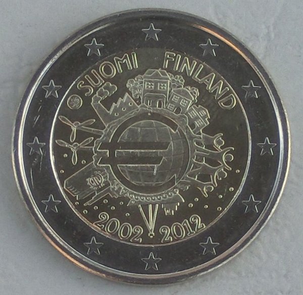 2 Euro Finnland 2012 10 Jahre Euro unz.