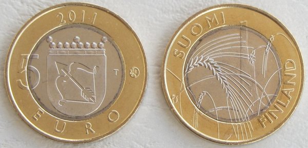 5 Euro Gedenkmünze Finnland 2011 Savo unz.