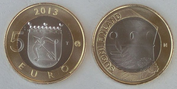5 Euro Finnland 2013 Savonia - Olafsburg unz.