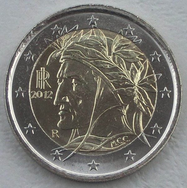 2 Euro Kursmünze Italien 2012 unz