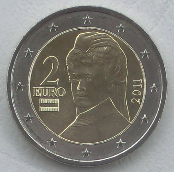2 Euro Kursmünze Österreich 2011 unz.