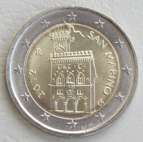2 Euro Kursmünze San Marino 2012 unz