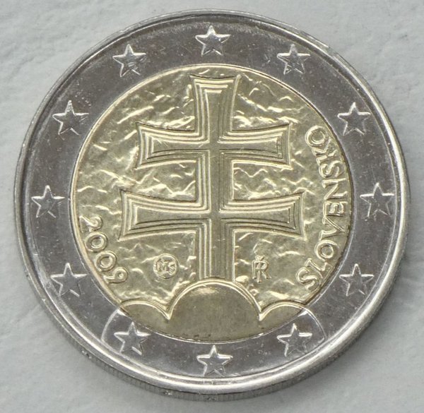 2 Euro Kursmünze Slowakei 2009 unz