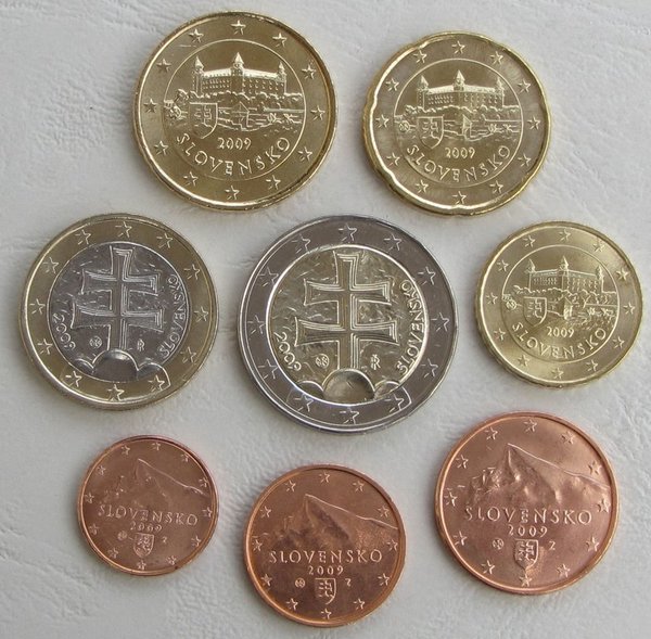 Euro KMS Kursmünzensatz Slowakei 2009 unz