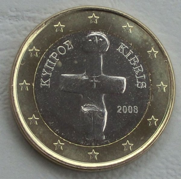 1 Euro Zypern 2008 unz