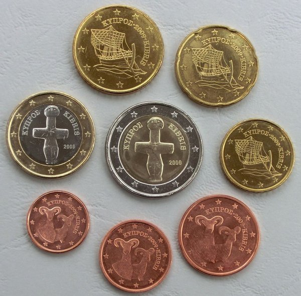 Euro KMS Kursmünzensatz Zypern 2009 unz