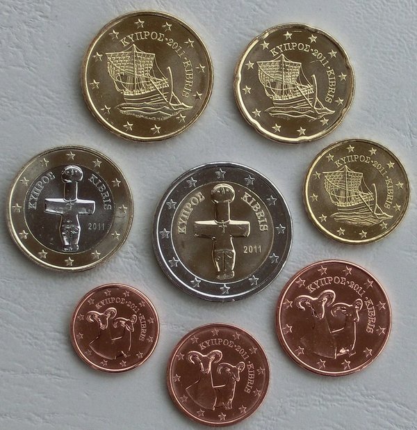 Euro KMS Kursmünzensatz Zypern 2011 unz