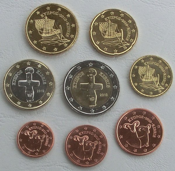 Euro KMS Kursmünzensatz Zypern 2010 unz