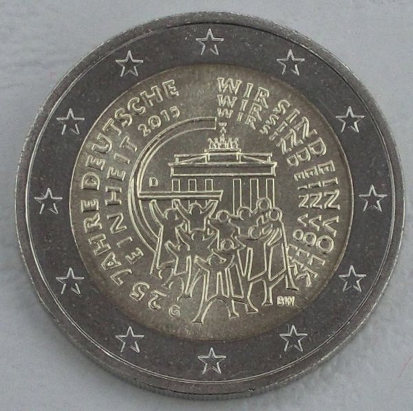 2 Euro Deutschland G 2015 25 Jahre Deutsche Einheit unz