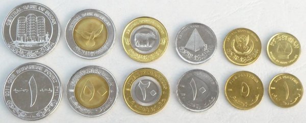 Sudan KMS Kursmünzensatz 2006-2011 unz.