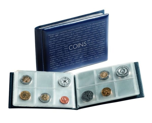 Leuchtturm Taschenalbum ROUTE mit 8 Münzblättern für je 6 Münzen 314775