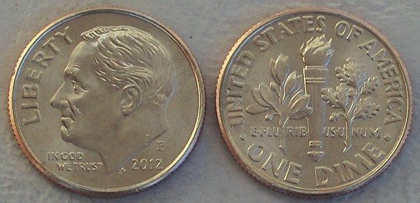 USA Dime 10 Cents 2012 P unz.