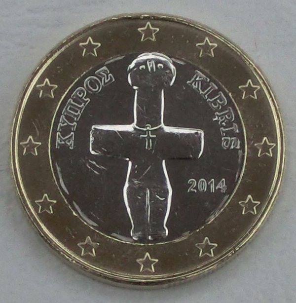 1 Euro Zypern 2014 unz
