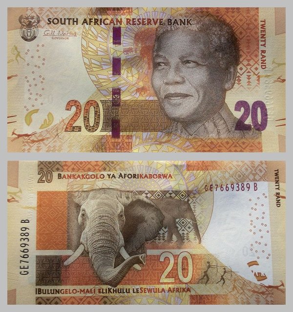 Südafrika 20 Rand 2013 p139a unz