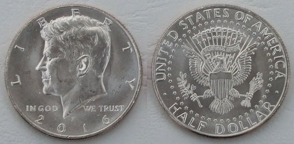 USA Kennedy Half Dollar Kursmünze 2016 P unz.