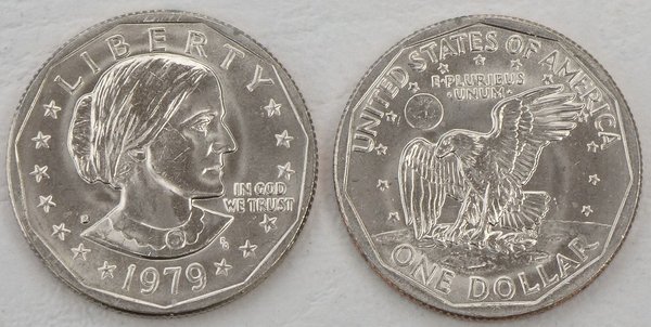 USA Susan B. Anthony Dollar Kursmünze 1979 D p207 unz.