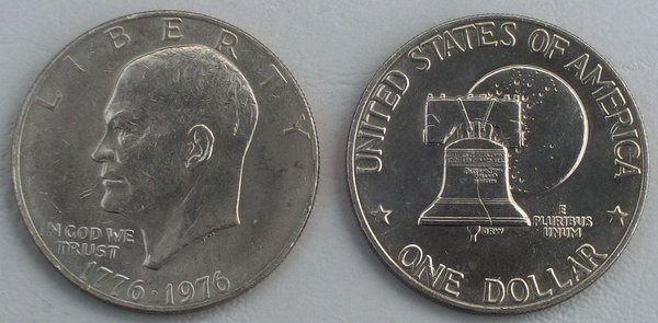 USA Eisenhower Dollar 1976 P p206 Typ II unz
