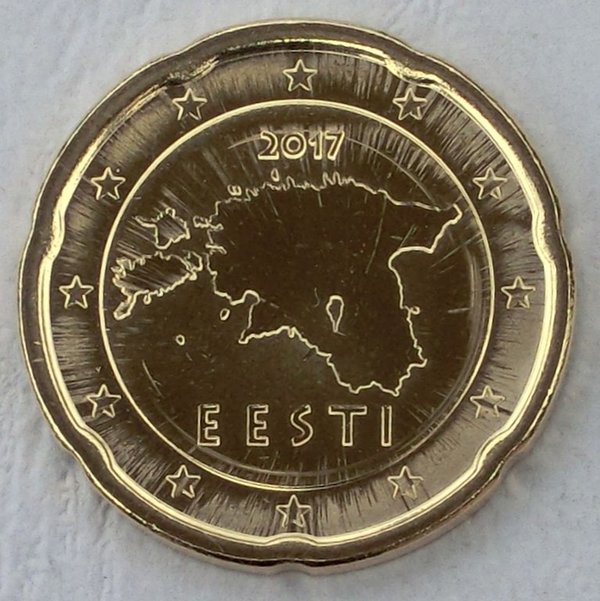 20 Euro Cent Estland 2017 unz