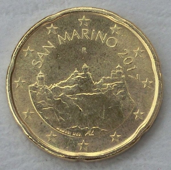20 Euro Cent San Marino 2017 unz