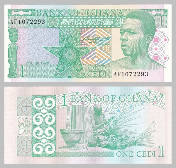 Ghana 1 Cedi 1979 p17a unz.