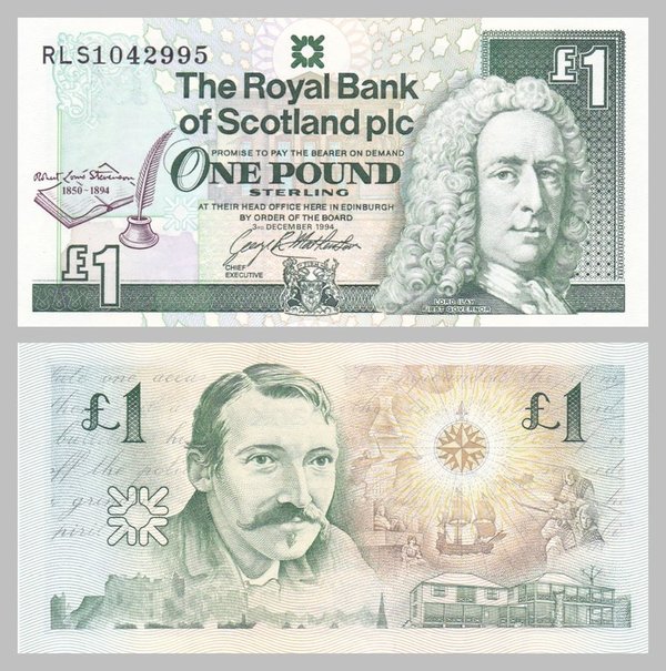 Schottland / Scotland 1 Pound 1994 p358a unz.