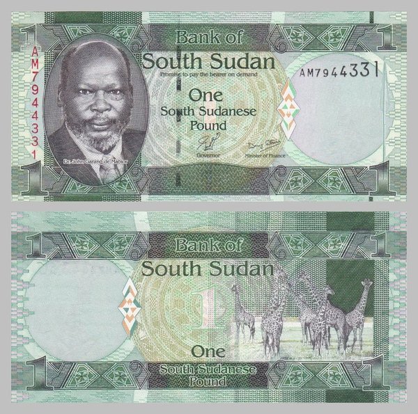 Süd-Sudan / South Sudan 1 Pound 2011 p5 unz