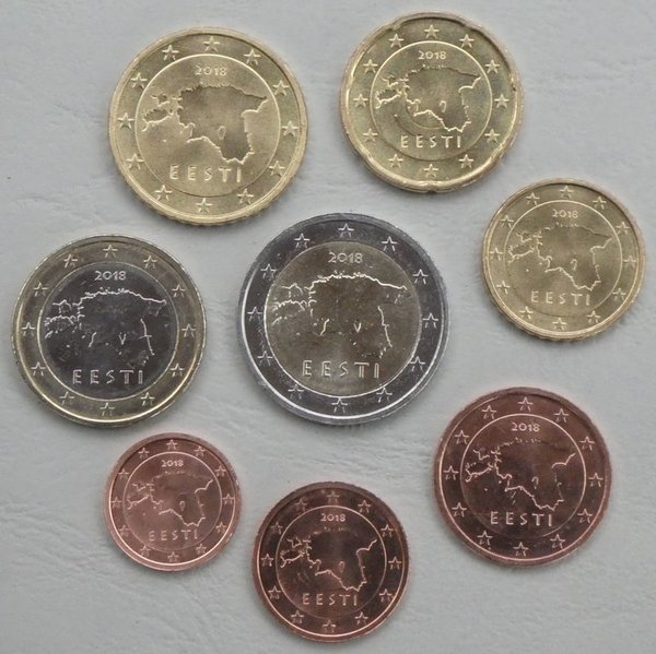 Euro KMS Kursmünzensatz Estland 2018 unz