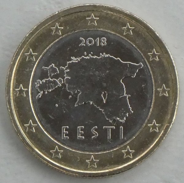 1 Euro Kursmünze Estland 2018 unz
