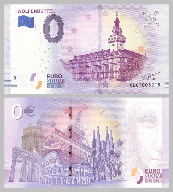 0 Euro Souvenirschein Wolfenbüttel
