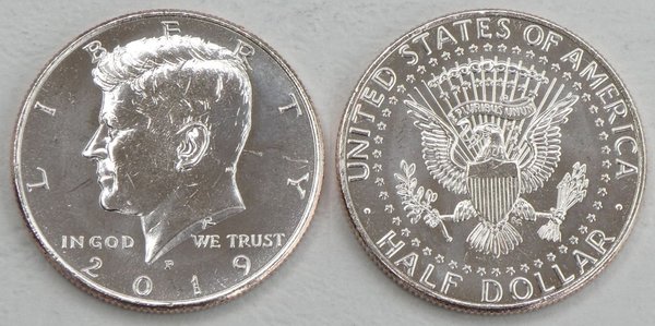 USA Kennedy Half Dollar Kursmünze 2019 P unz.