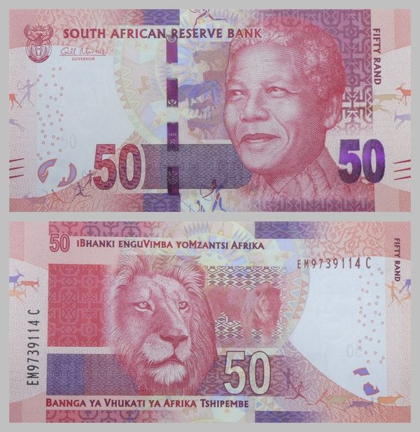 Südafrika / South Africa 50 Rand 2013 p140a unc.