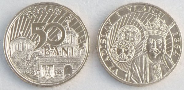 Rumänien / Romania 50 Bani 2014 Vladislav I. unz.