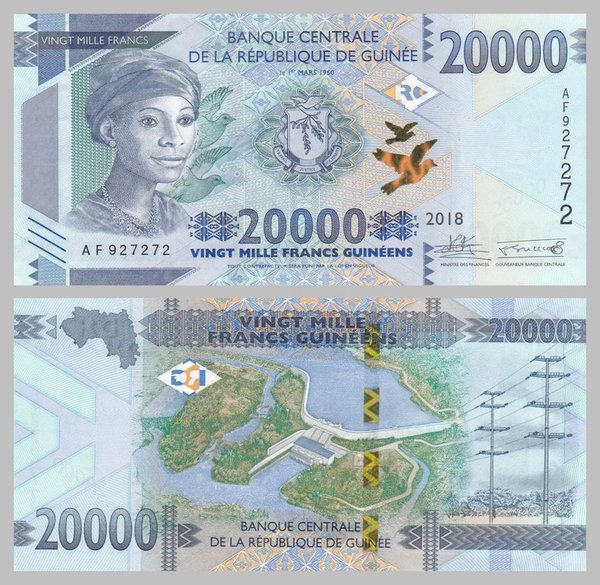 Guinea 20000 Francs 2018 unz.