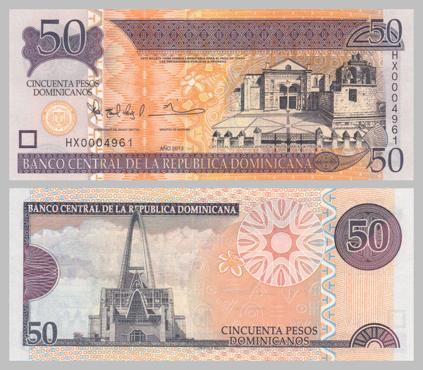 Dominikanische Republik 50 Pesos 2013 p183c unz.