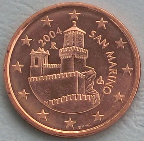 5 Euro Cent San Marino 2004 unz