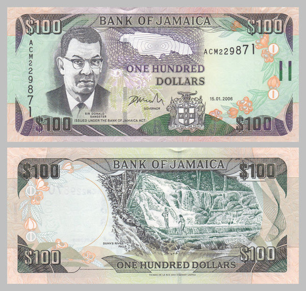 Jamaika 100 Dollars 2006 p84b unz.