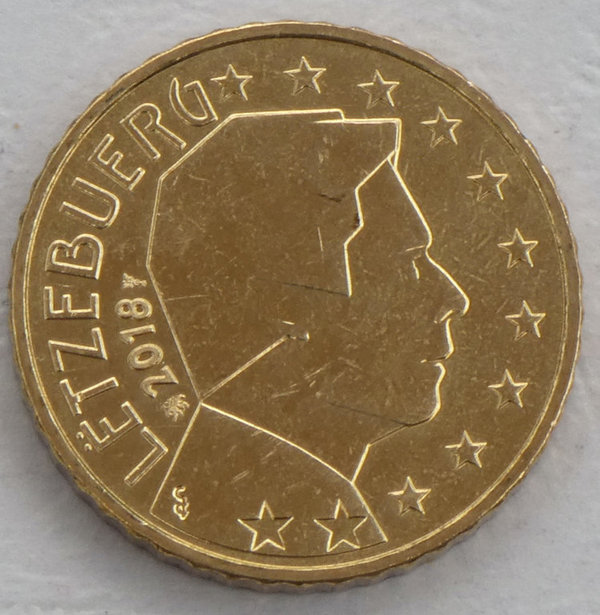 50 Euro Cent Kursmünze Luxemburg 2018 unz