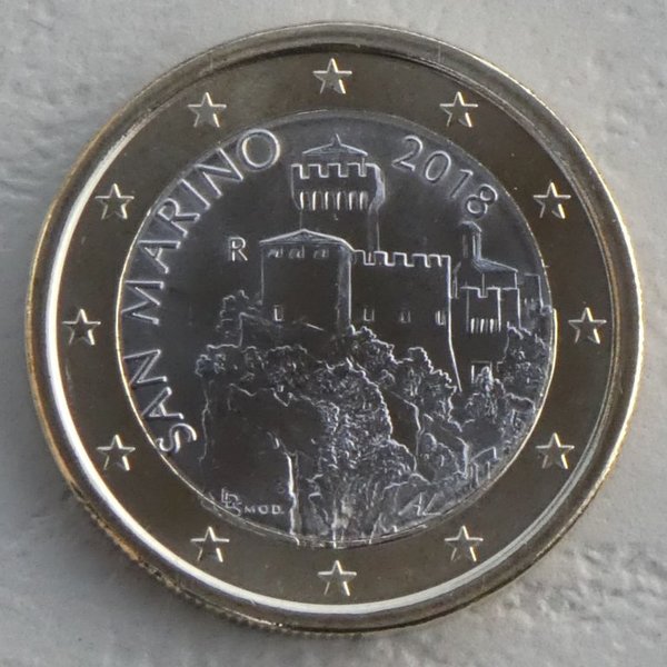 1 Euro Kursmünze San Marino 2018 unz