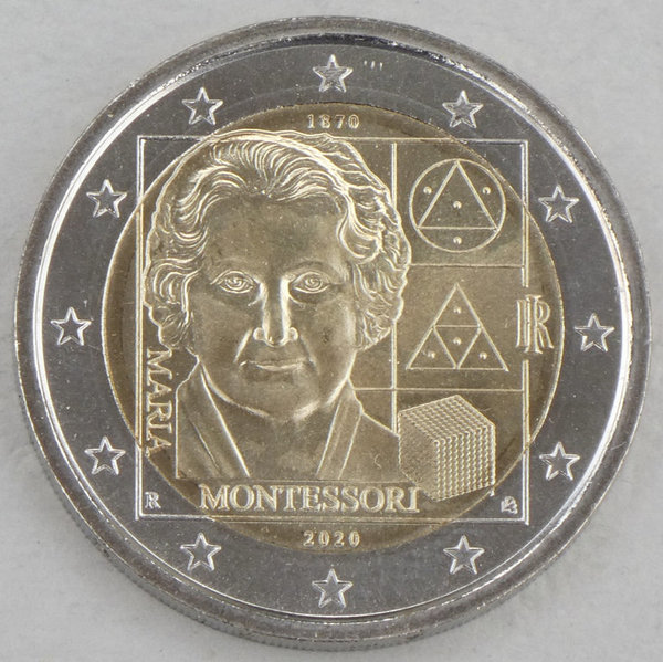 2 Euro Italien 2020 Maria Montessori unz.