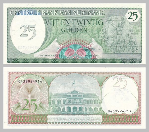 Surinam 25 Gulden 1985 p127b unz.