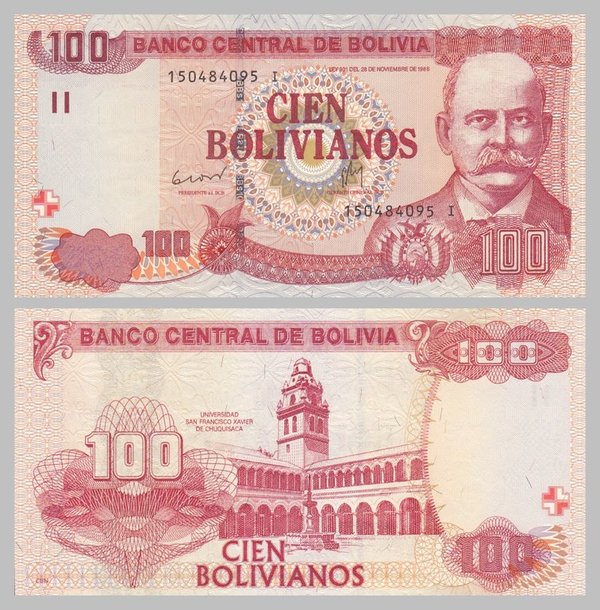 Bolivien 100 Bolivianos 2011 p241 unz.
