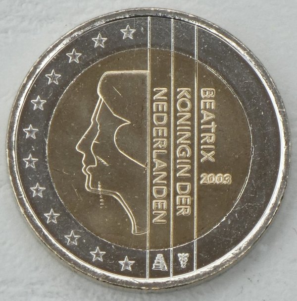 2 Euro Kursmünze Niederlande 2003 unz