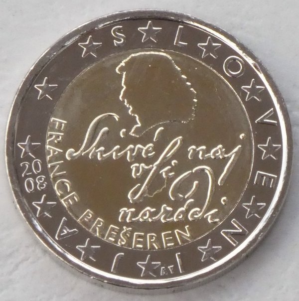 2 Euro Kursmünze Slowenien 2008 unz.