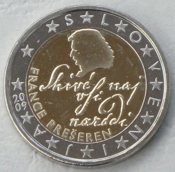 2 Euro Kursmünze Slowenien 2009 unz.
