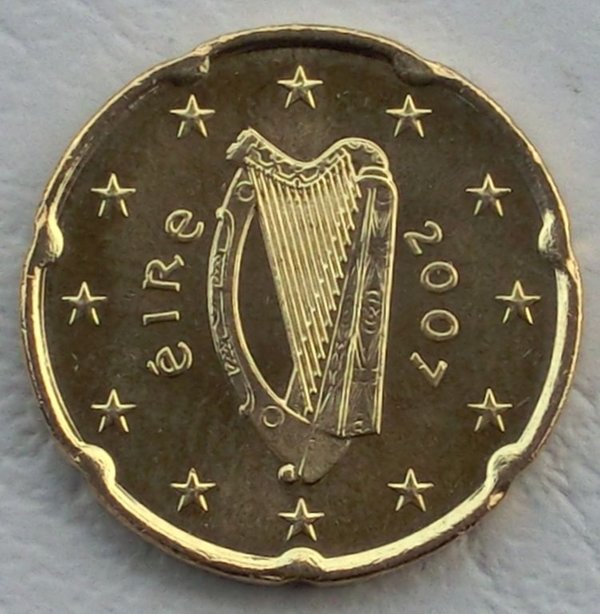 20 Euro Cent Irland 2007 unz