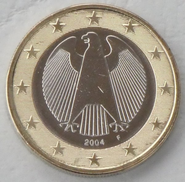 1 Euro Kursmünze Deutschland 2004 F unz.