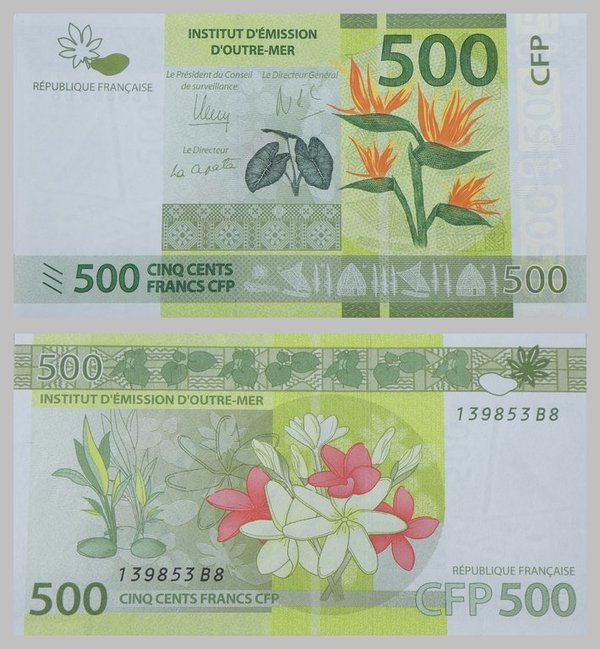 Französisch Polynesien / French Polynesia 500 Francs 2014 p5 unz.