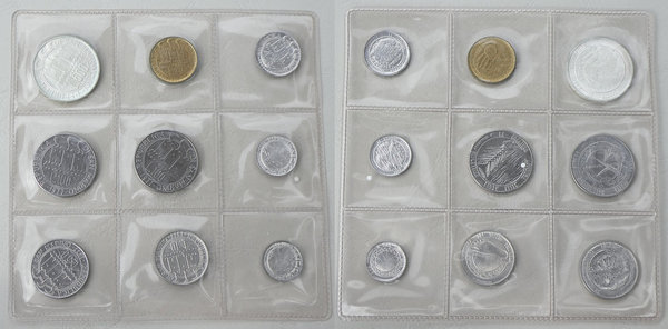 San Marino KMS Kursmünzensatz 1977 st