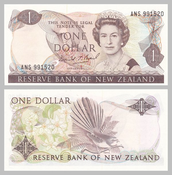 Neuseeland / New Zealand 1 Dollar 1981-1992 p169c unz