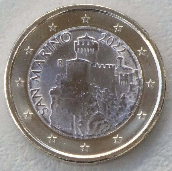 1 Euro Kursmünze San Marino 2022 unz